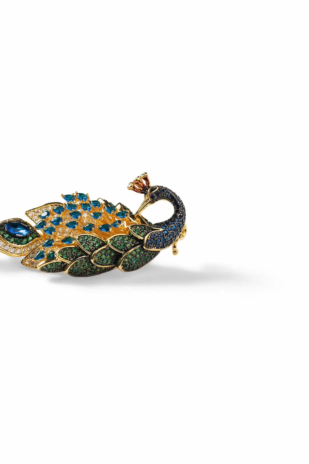Sai Kujaku Brooch